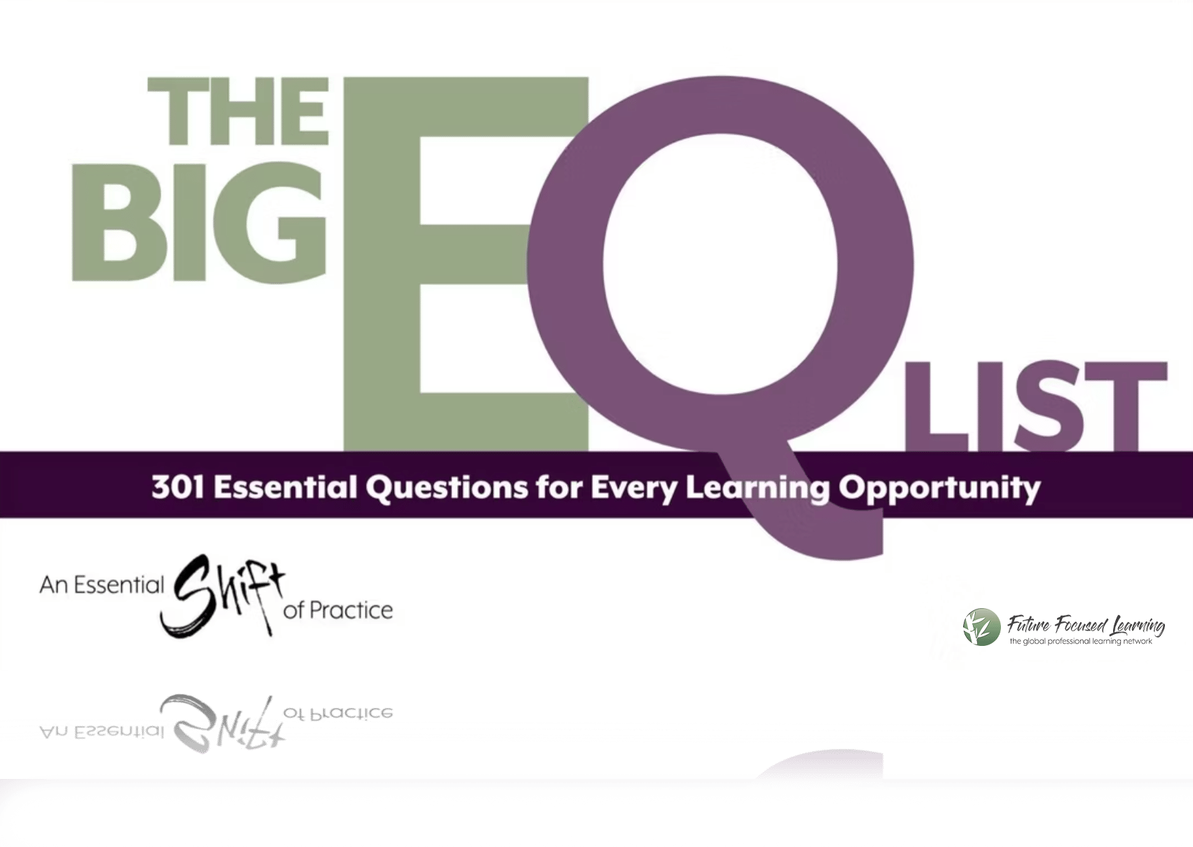 a page with BIG EQ list letters